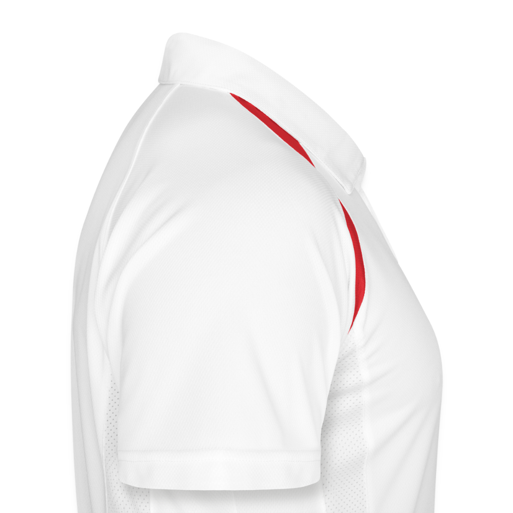 Men's Polo Sport CoolDry Captain - white/red