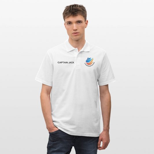 Men's Polo Shirt Captain - white