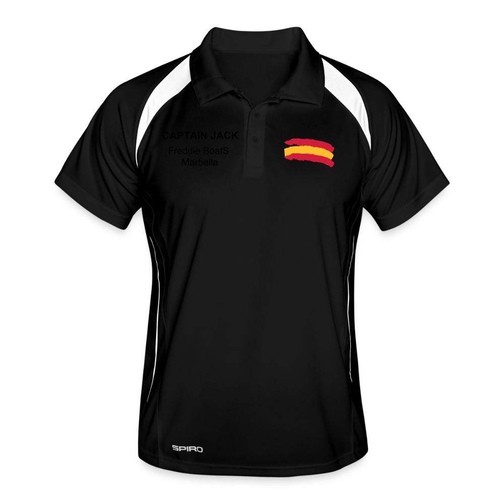 Men's Polo Sport CoolDry Captain - black/white